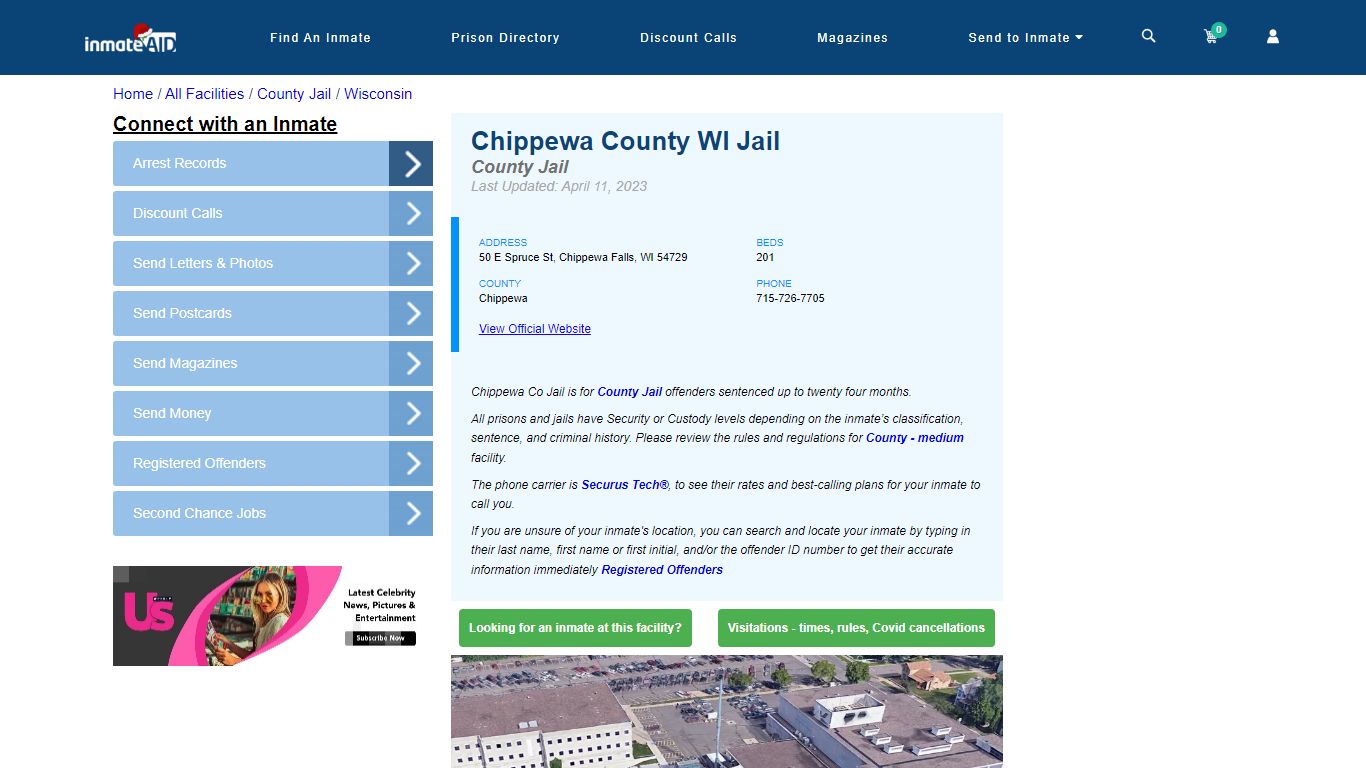Chippewa County WI Jail - Inmate Locator - Chippewa Falls, WI